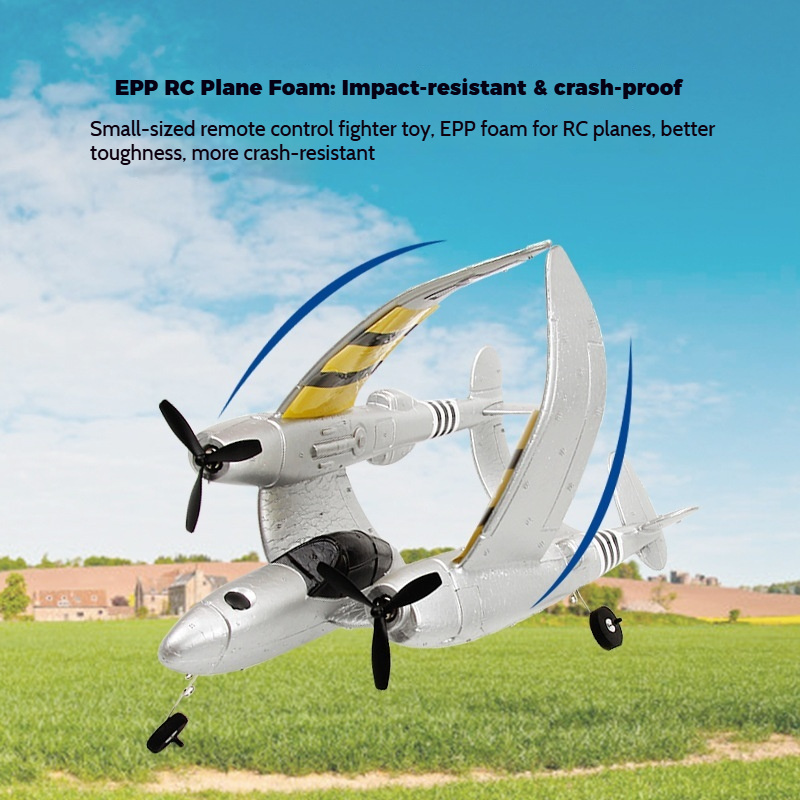 Samolot RC FX816 P38 Myśliwiec – Rc Glider Foam Wing recenzja i cena