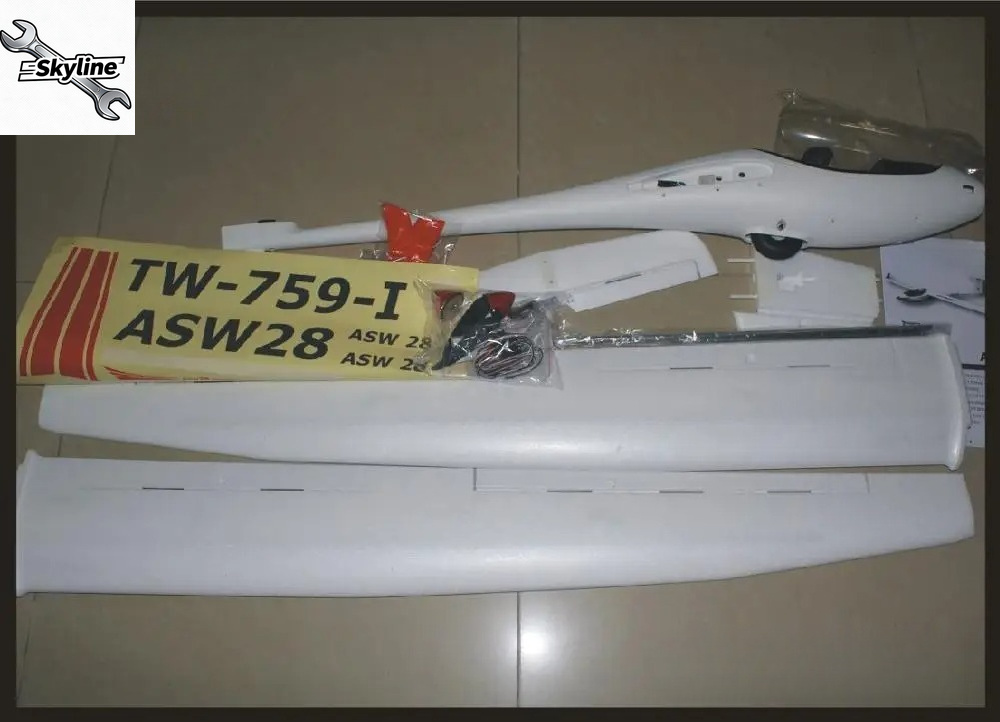 RC ASW28 ASW-28 2540mm rozpięt – Rc Glider Foam Wing recenzja i cena